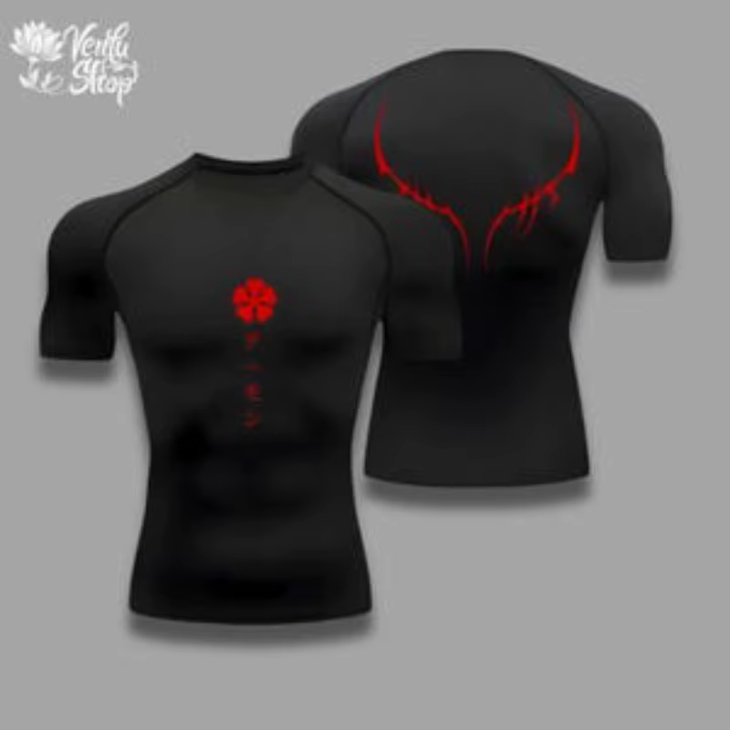 Chemise de compression | Trèfle noir