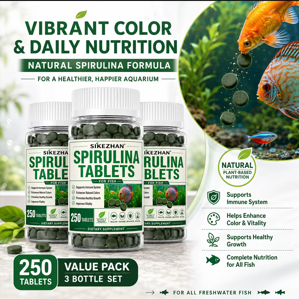 3 bouteilles de comprimés de spiruline