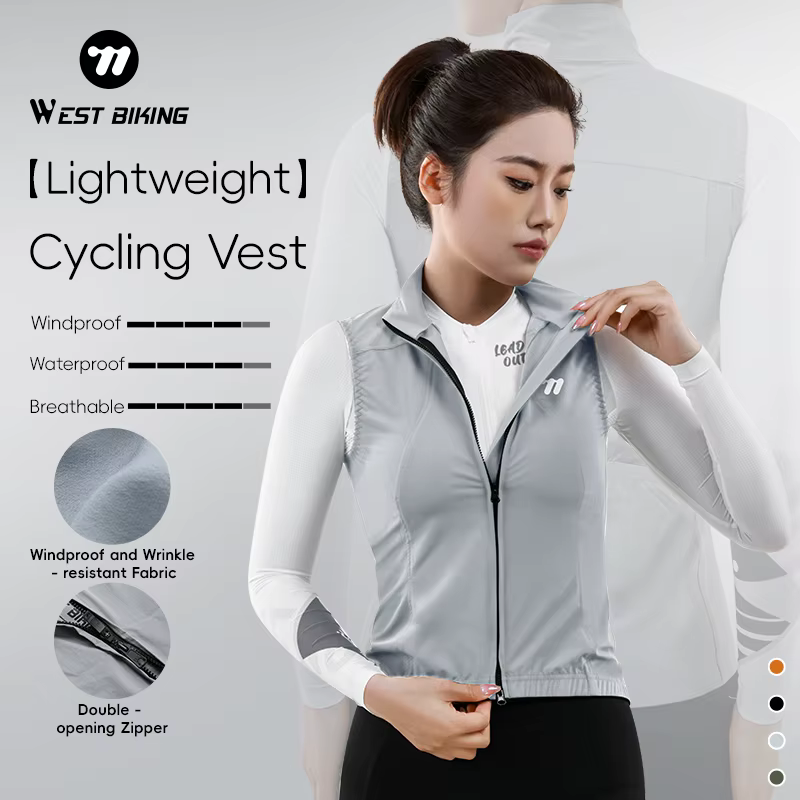 WEST BIKING – gilet de cyclisme coupe-vent