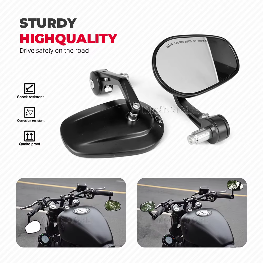 Rétroviseurs Latéraux de Guidon de Moto, Accessoires pour Royal Enfield Intertor 650 350 650