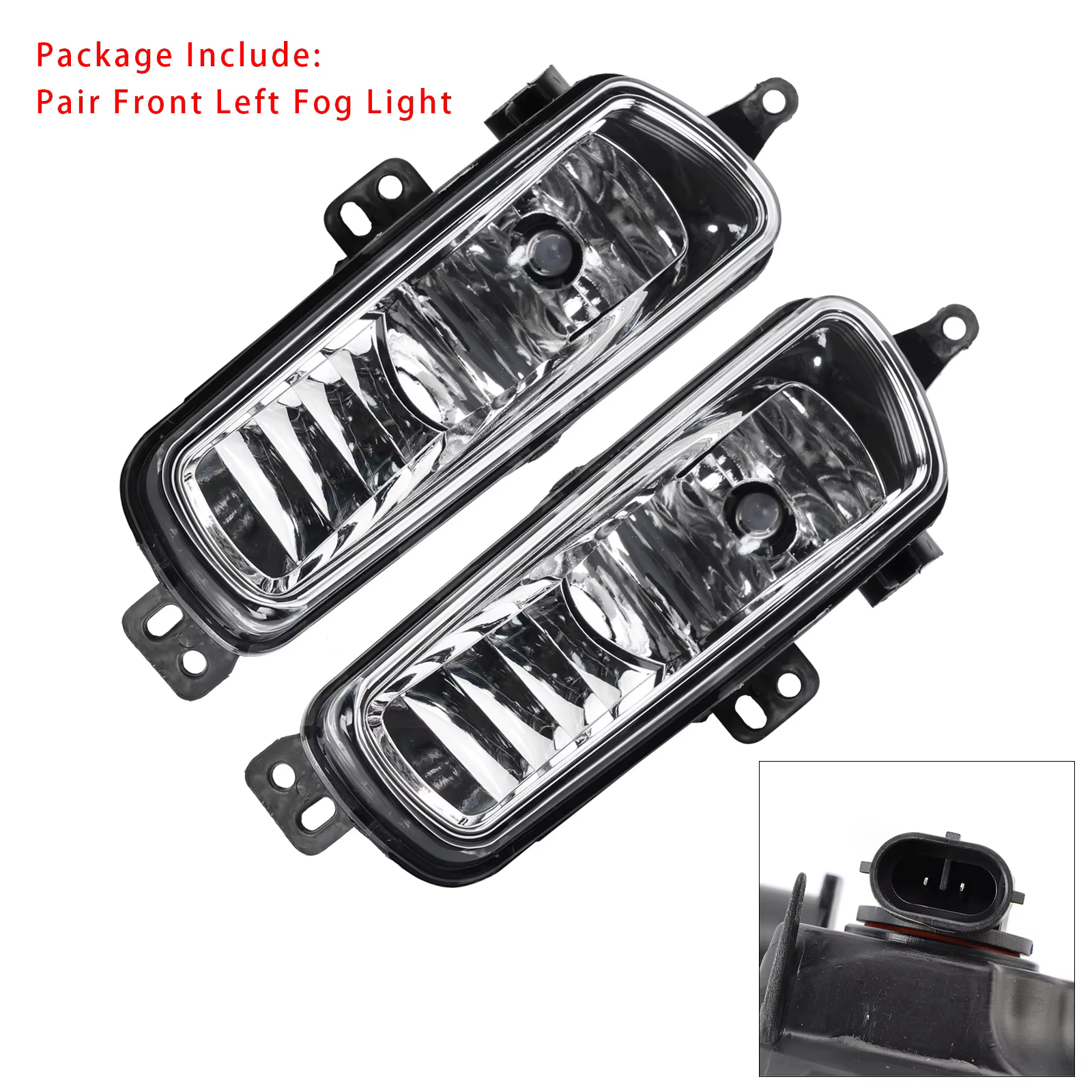 Paire de phares antibrouillard avant avec ampoules pour Ford Transit Custom 2014 – 2023