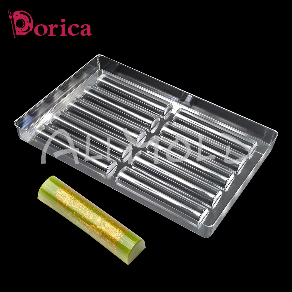 Moule de barre de chocolat professionnel en plastique, crème au beurre, confiserie, bonbons, outil de décoration de gâteaux, pâtisserie, Dessert, ustensile de cuisson