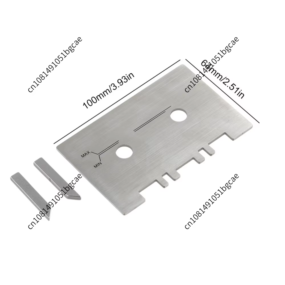 Kit de gabarits de guidage haute précision pour alignement mécanique avec 2 barres de vérification, facile à installer, argenté