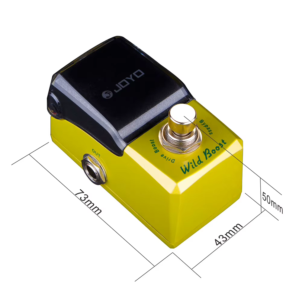 JOYO JF-302 WILD BOOST pédale de guitare double bande EQ Exciter/effet Overdrive avec Gain de 12dB pour les sons sales et indomptées