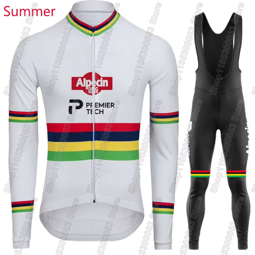 Maillot de cyclisme Alpecin Premier-tech 2026 World-Champion MVDP pour homme