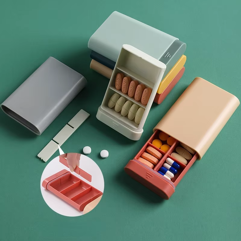 Mini petite boîte à vitamines de voyage Portable