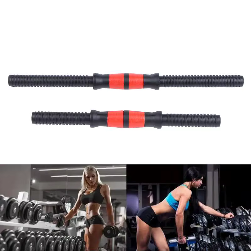 Barre d'haltères réglable 2 pièces pour la musculation à domicile et l'entraînement de bodybuilding