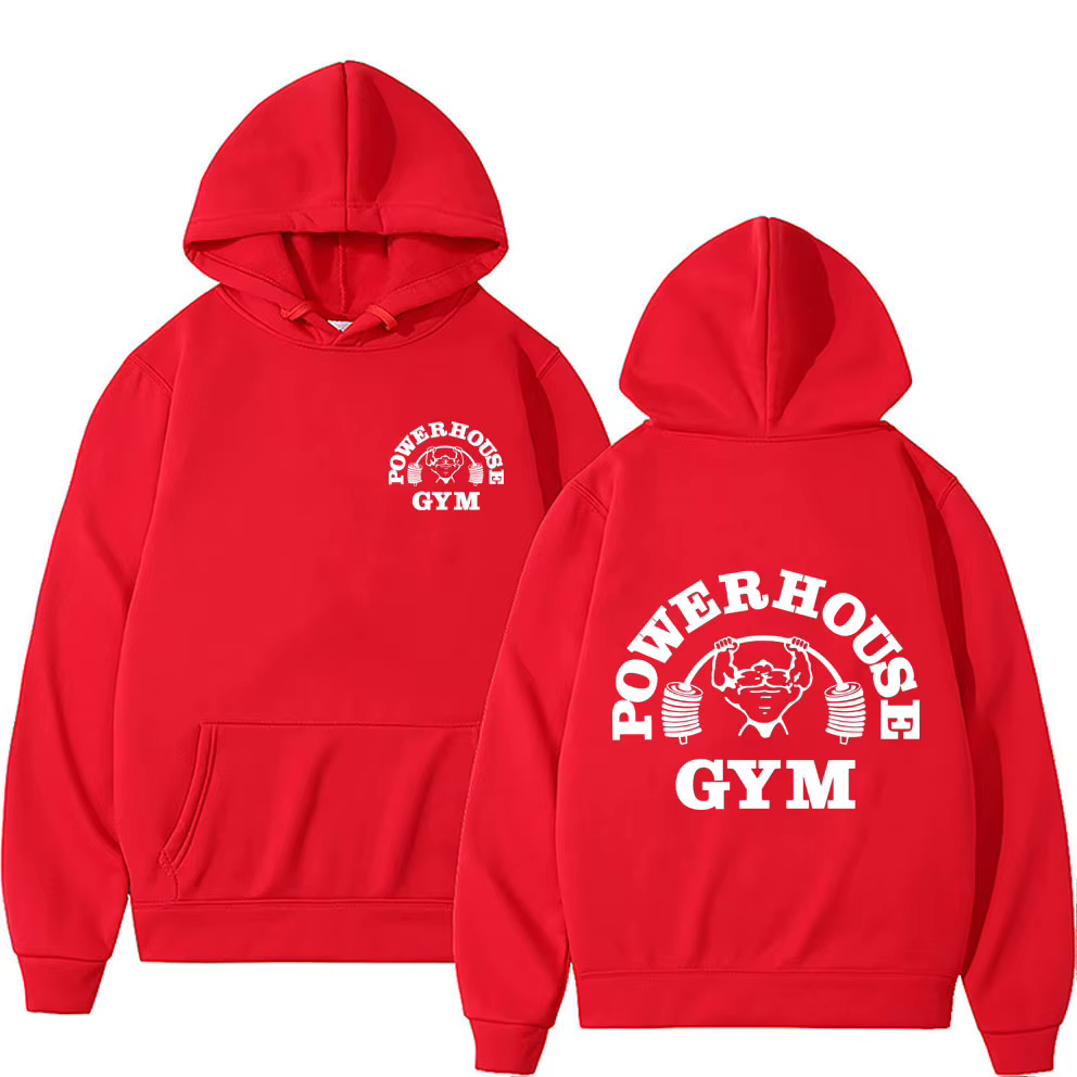 Powerhouse Gym Logo hommes et femmes sweats à capuche Harajuku Geek Fitness