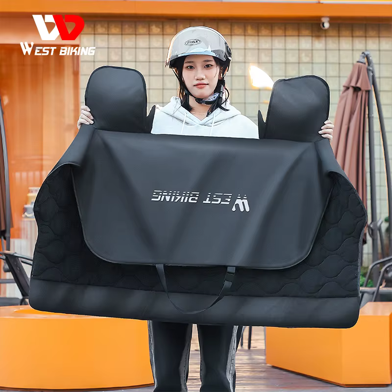WEST BIKING hiver vélo électrique polaire coupe-vent couette cyclisme chaud imperméable e-bike moto trajet quotidien