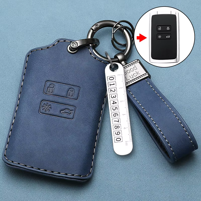 ICAR pour Renault Koleos Talisman Espace Kadjar Captur Zoe Megane Sandero Stepway Clio 5 Arkana housse de clé de voiture accessoires