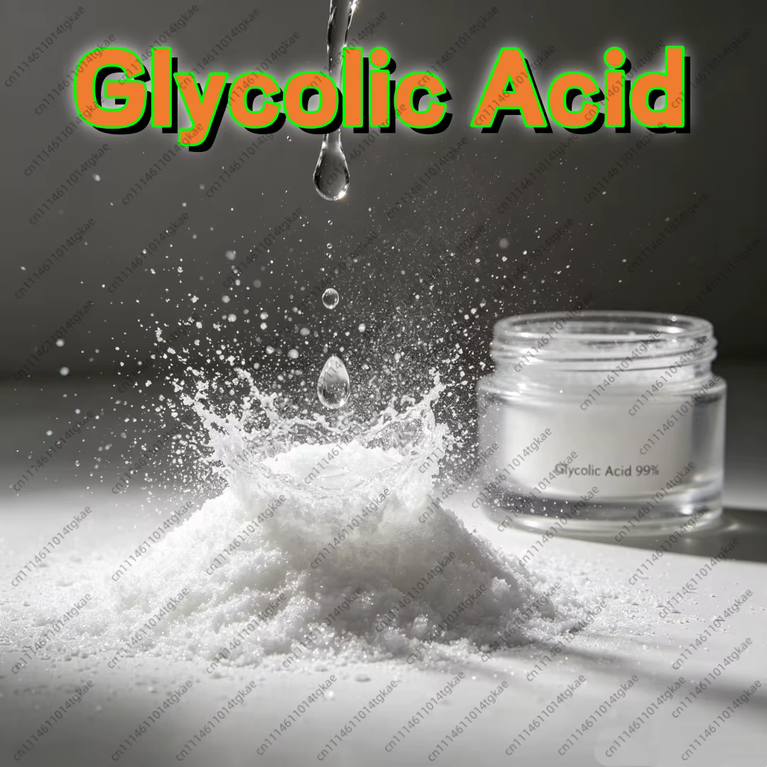Cristaux d'acide glycolique à 99 %, matière première pour la fabrication de savon à froid, poudre exfoliante AHA, masque facial DIY, soin de la peau du corps, supplément