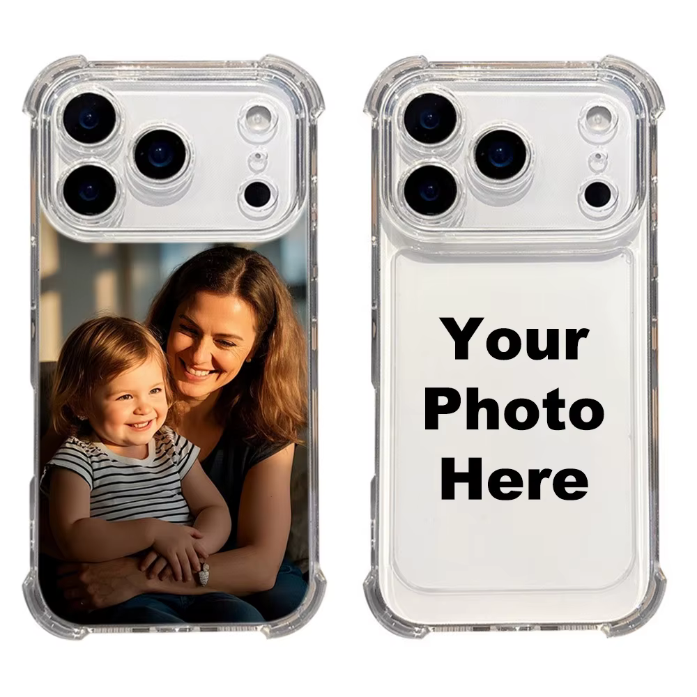 Coque antichoc personnalisée avec photo pour iPhone 17 16 16e 15 14 13 12 11 Pro Max Mini SE 2020 2022 XS XR 6 7 8 Plus Air Cover