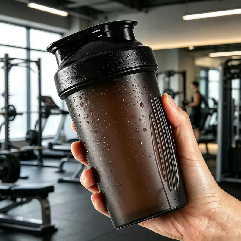 Bouteille shaker pour protéines de 400 ml avec boule de mélange