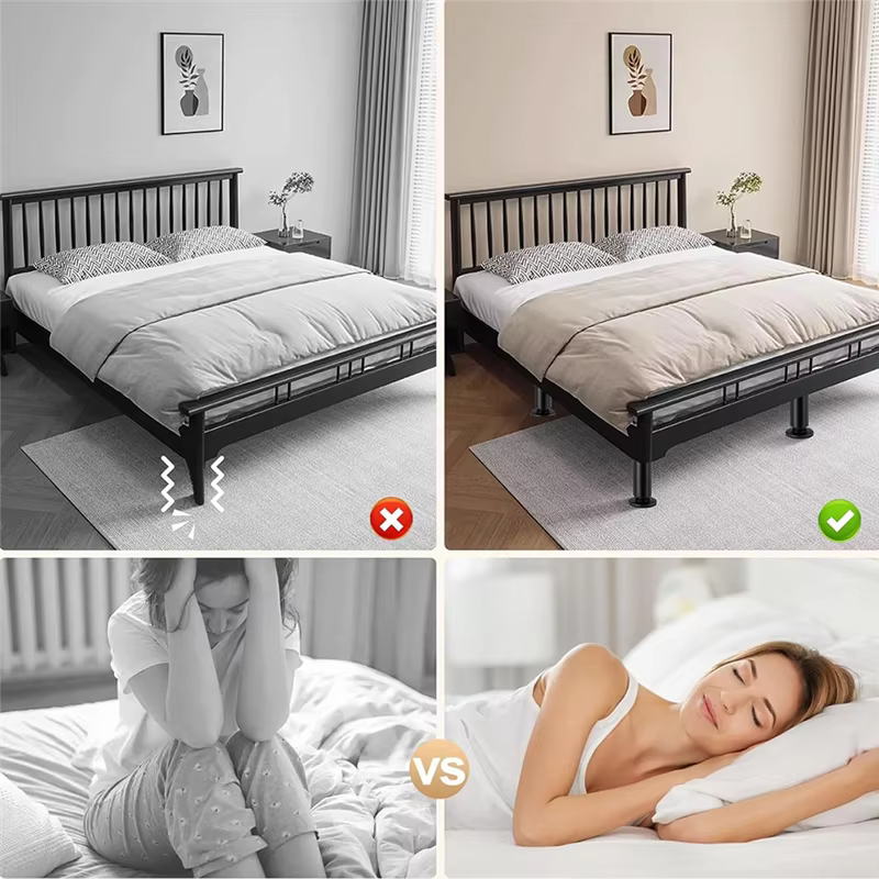 FAST-4Pcs pieds de Support de lit à hauteur réglable 7.08-12.6 pouces, pied de Support central sous le lit, pour cadre de lit/lattes centrales de lit