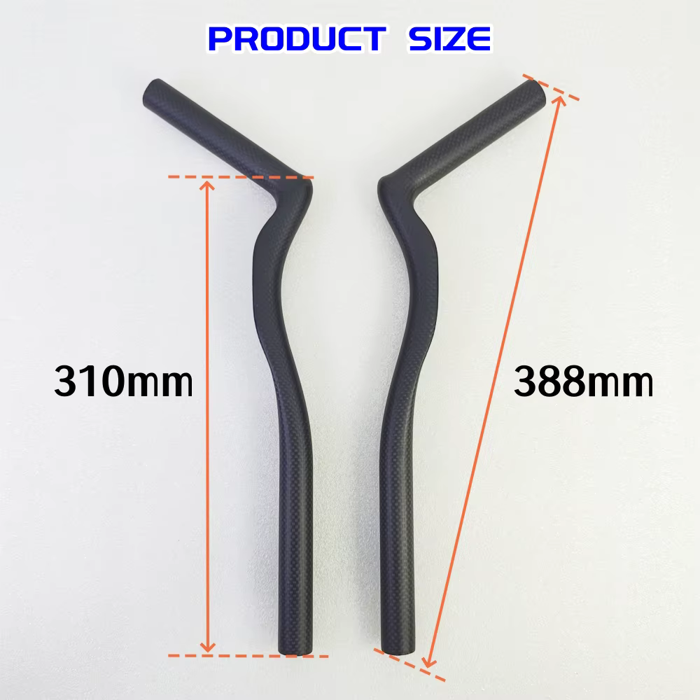 Nouveau Guidon de Repose en Carbone 45 Degrés pour Vélo de Route à Pignon Fixe