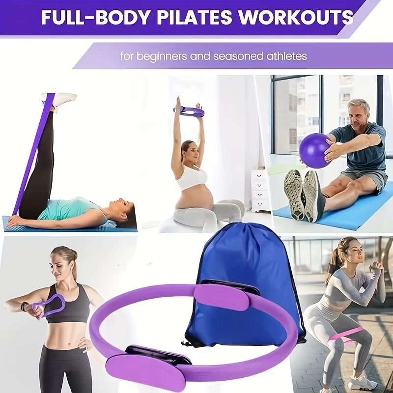 Ensemble complet de Pilates 13 pièces : ballon d'exercice