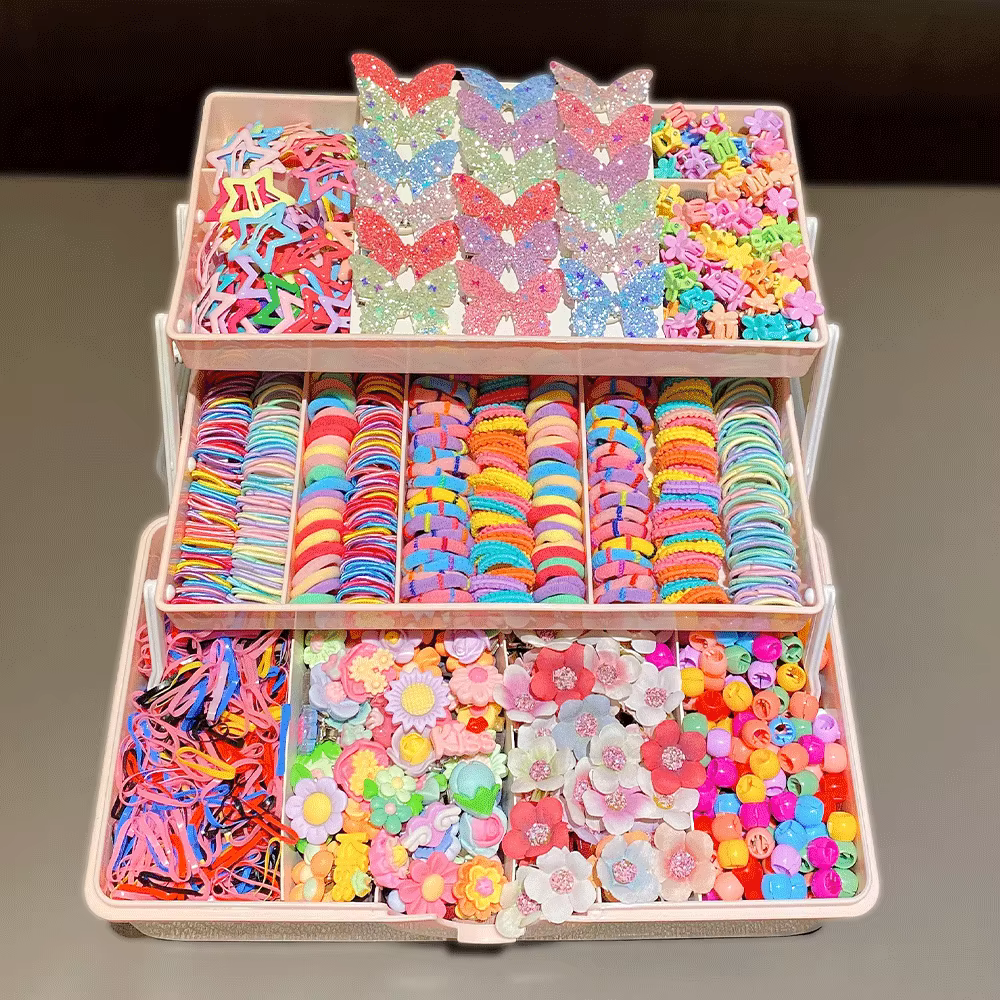 Ensemble d'accessoires pour cheveux pour filles, 577 pièces, couleurs assorties, épingles à cheveux papillon, Style doux pour un usage quotidien et cadeau de fête pour étudiants