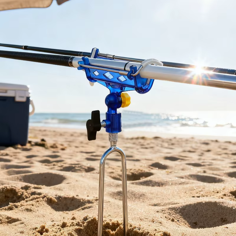 Support de pêche outil support d'accessoires canne à mer canne à mer double usage universel pêche nouveau support de canne à poisson réglable en acier inoxydable