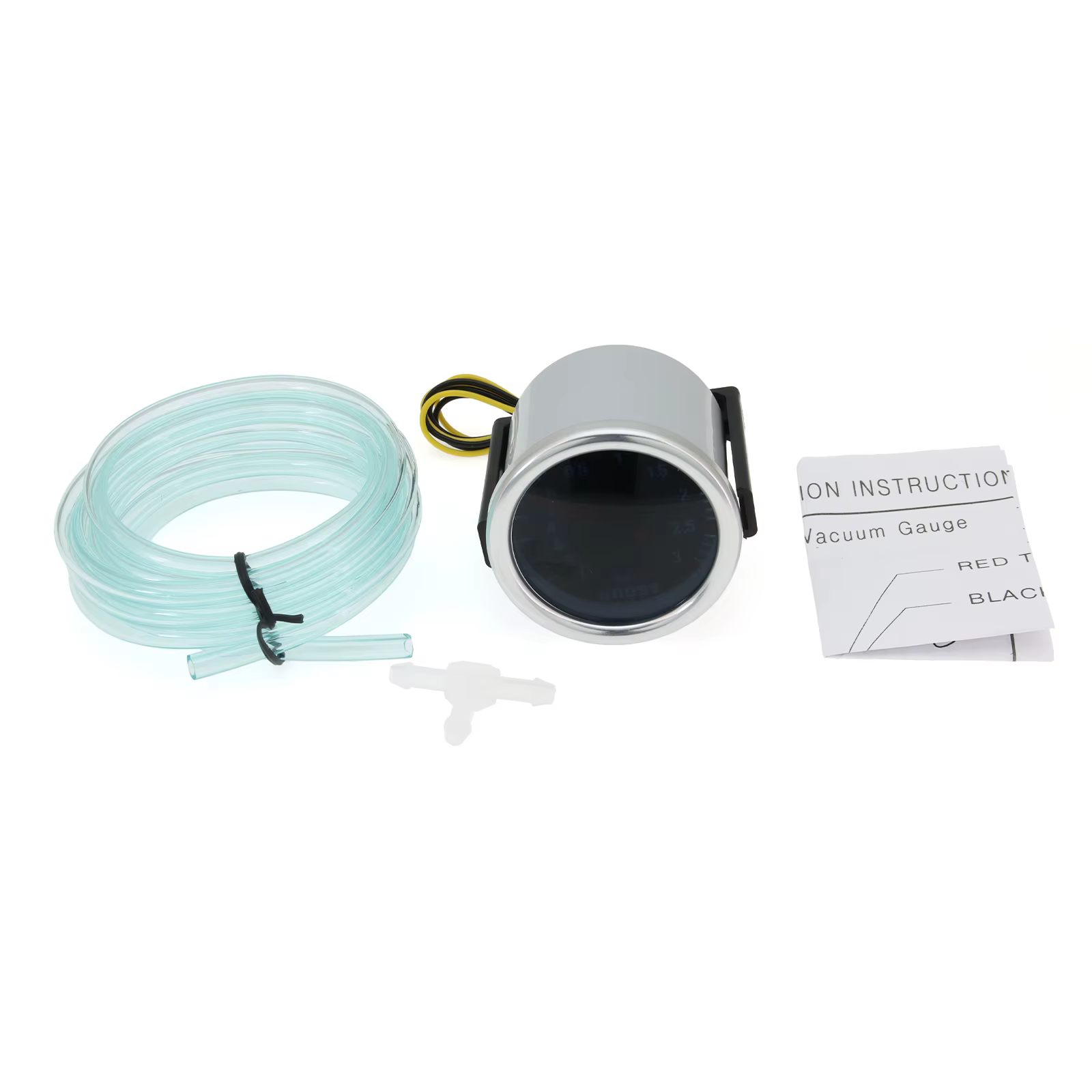 Jauge de pression turbo 3 bars 2,52 mm pour voiture, avec indicateur lumineux LED, pour moteur 12V, accessoires auto