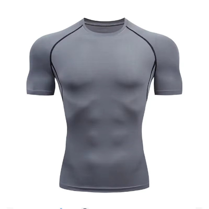 Chemises de course à compression pour hommes