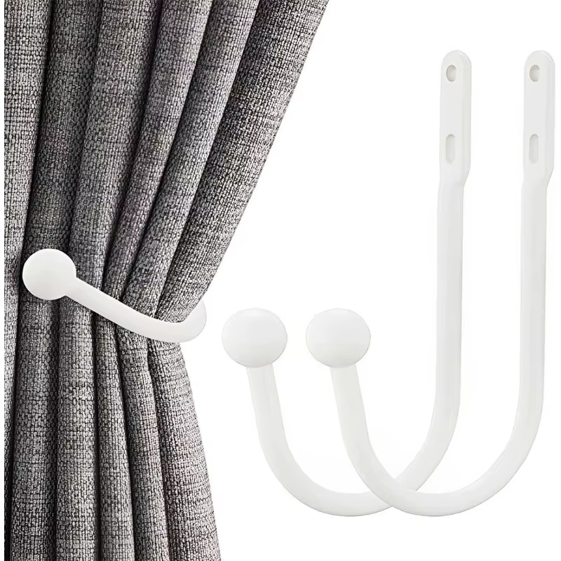 Crochets de retenue pour rideaux, crochets muraux décoratifs pour fenêtres, supports métalliques pour draperies, accessoires de cuisine et de salle de bain