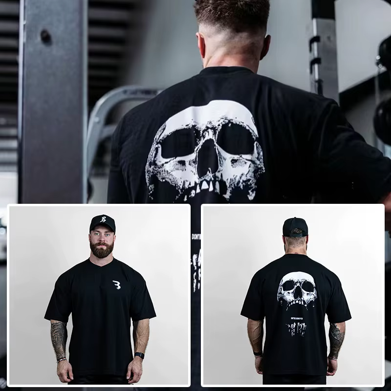 T-shirt décontracté CBUM Chris American pour l'entraînement et la gym
