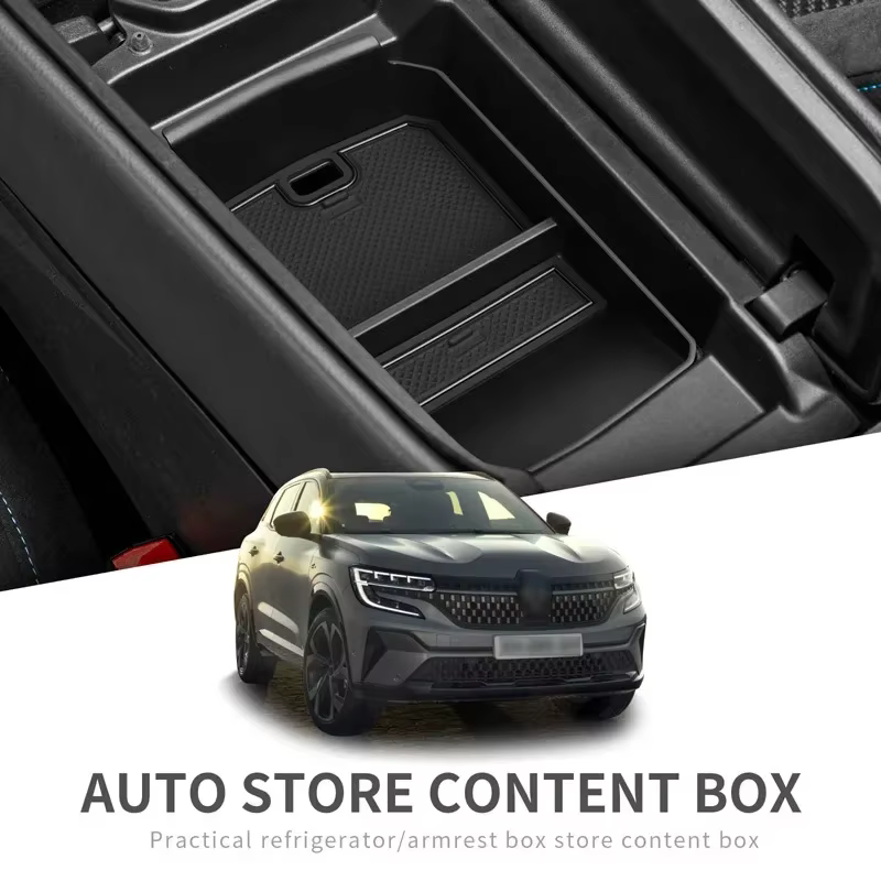 Boîte de rangement pour accoudoir, conteneur de commande central pour Renault Austral E-Tech Hybrid 2023-2024, console bien rangée, accessoires intérieurs de voiture