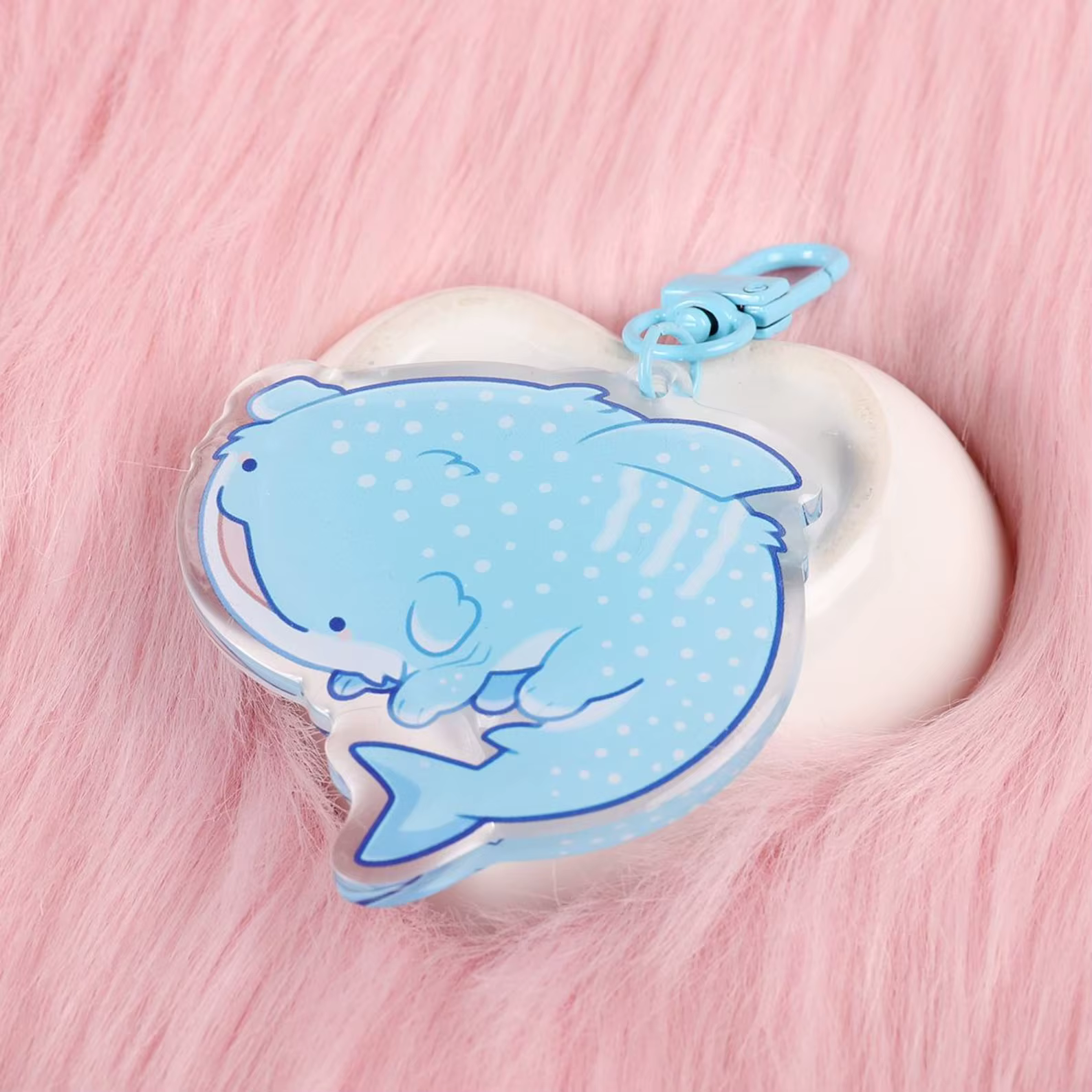 Porte-clés en acrylique époxy Shark Puppy, design unique, accessoire, idée cadeau parfaite, durable et élégant, idéal pour un usage quotidien