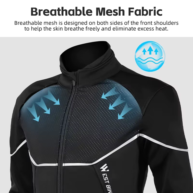 WEST BIKING – ensemble de cyclisme thermique pour hommes