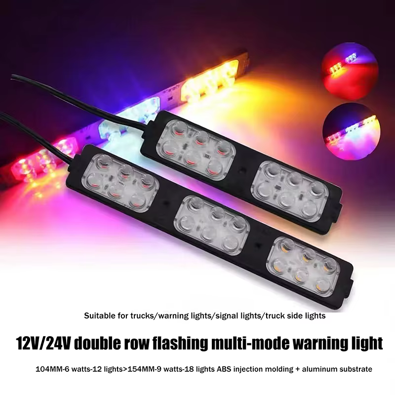 Feu latéral LED pour camion, idéal pour l'avertissement et l'indication d'urgence, adapté aux motos et aux furgons