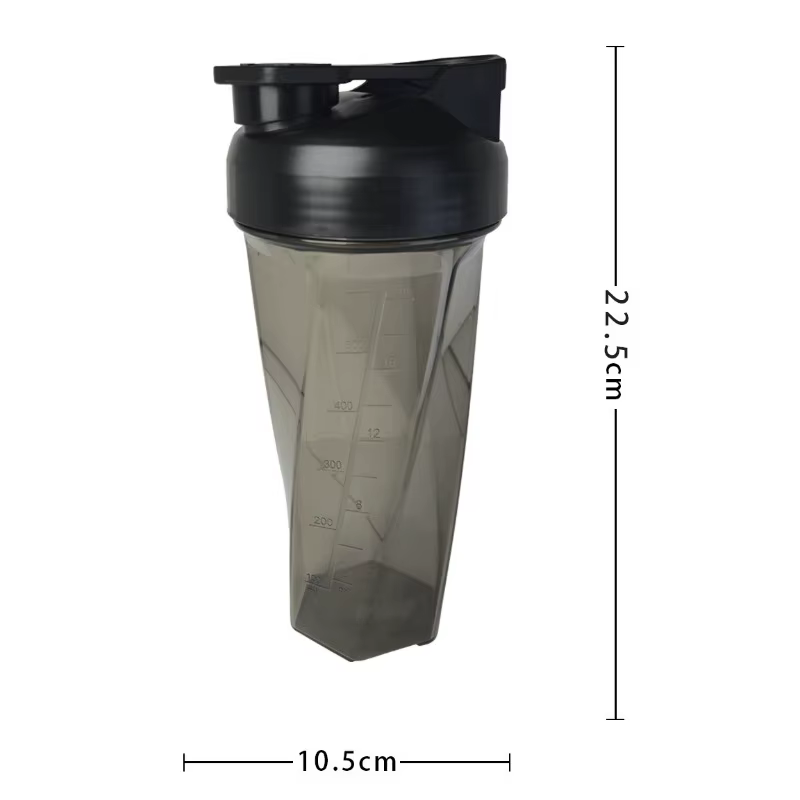 Bouteille mélangeuse vortex de 600 ml pour les shakes protéinés