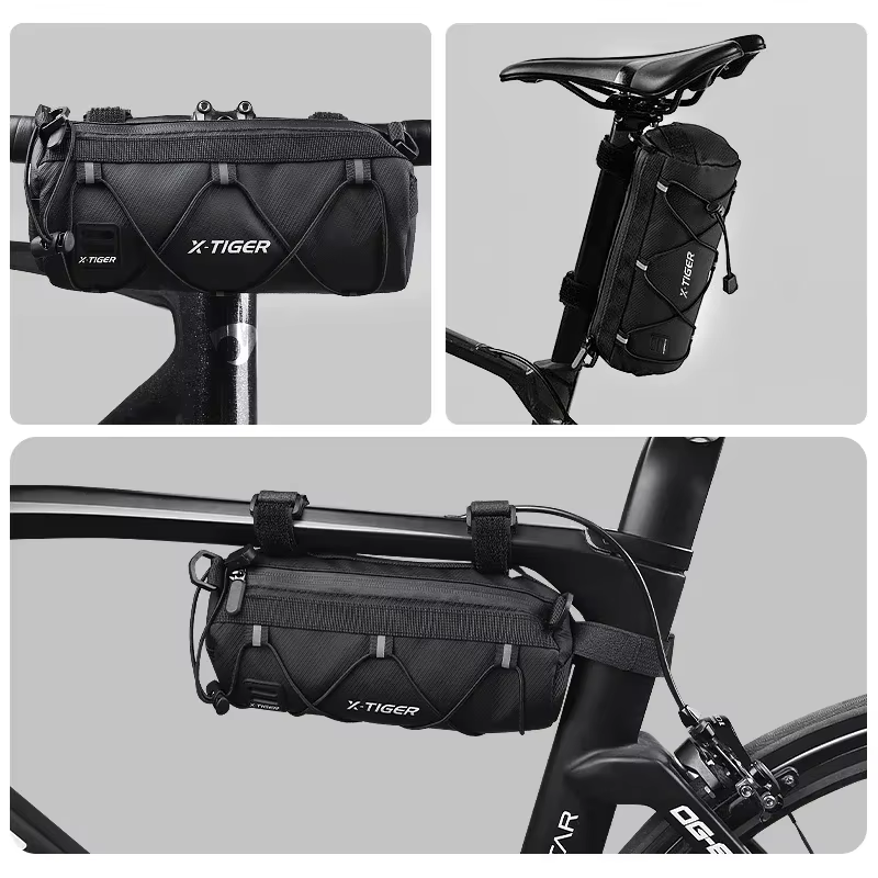 X-TIGER sac de vélo Portable guidon multi-usages grande capacité sac à dos de cyclisme vtt route cyclisme cadre Tube sac