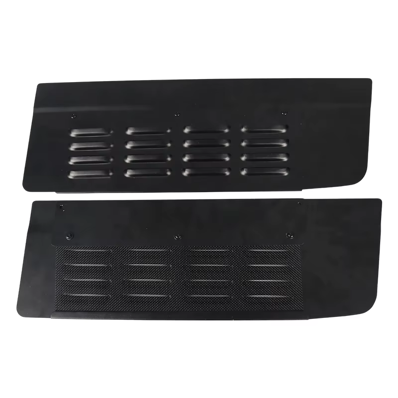 1 paire de couvercles de ventilation pour portes arrière de voiture, noirs, pour FORD TRANSIT CUSTOM 2012-2023, accessoires de voiture