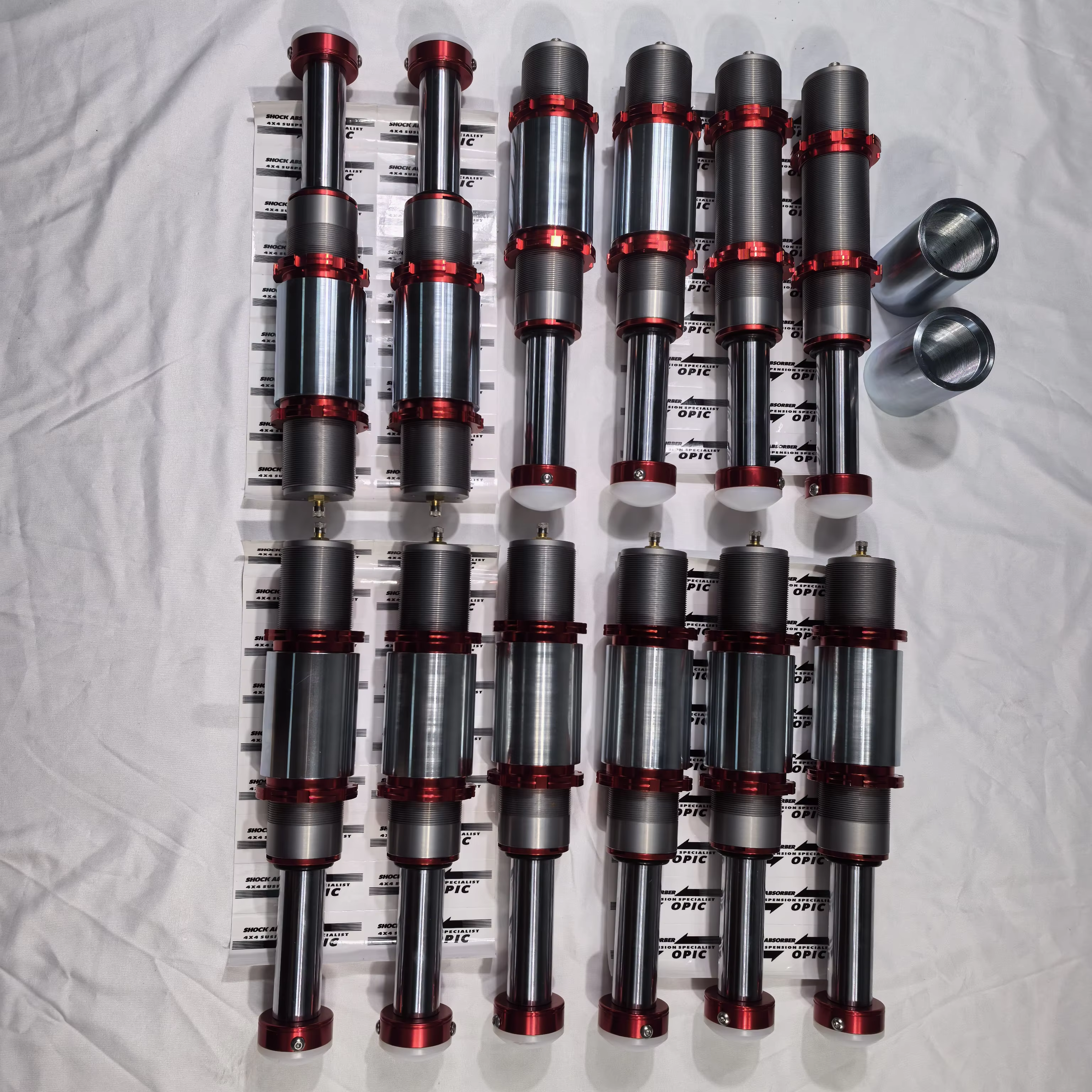 Amortisseur de suspension réglable OPIC de 4 pouces pour 4x4 tout-terrain avant et arrière, butée rouge de 2, 3 et 4 pouces