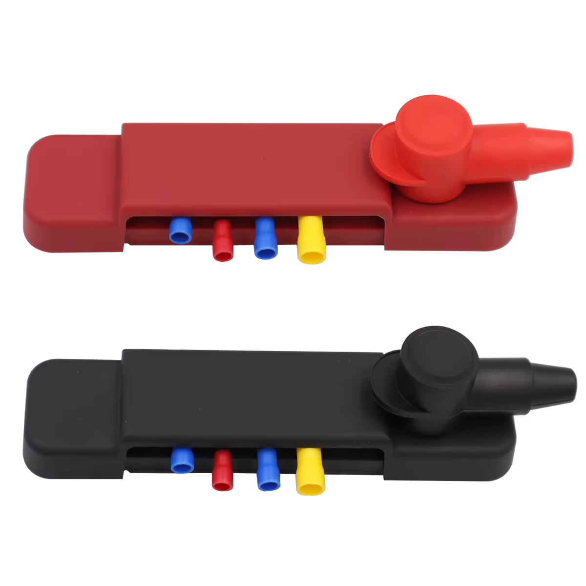 Bloc de Distribution à 12 bornes, barre omnibus DC 48V 12P, barres de câblage avec couvercles + bornes à anneau pour Automobiles, camping-car, Yacht