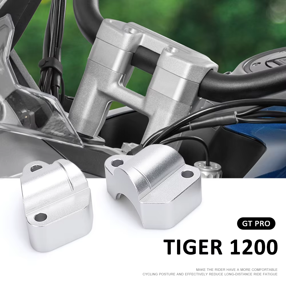 Nouveau guidon Risers barre de montage Riser étendre arrière déplacé 25MM pour Tiger1200 Tiger 1200 TIGER1200 TIGER 1200 GT PRO 2025 2024