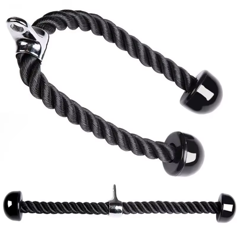 Triceps abaissement corde visage tirer poignées pousser