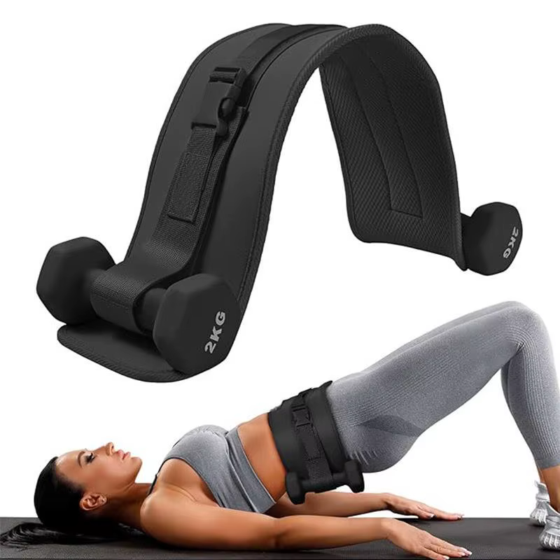 1PC Ceinture d'exercice pour haltères, pour Hip Thrust et entraînement efficace des fessiers avec barre, pour le fitness de la taille et l'entraînement musculaire