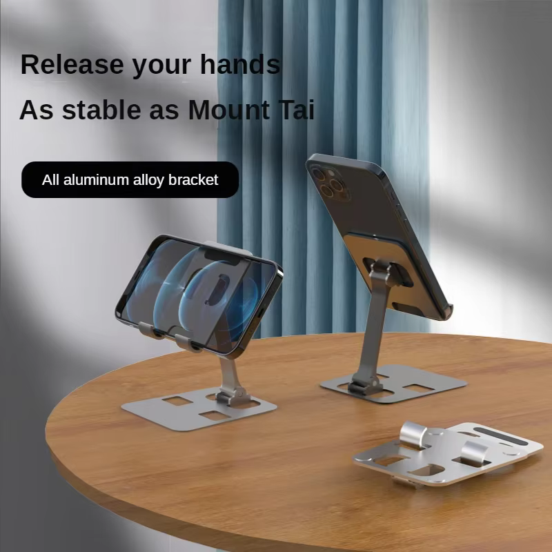 Support universel pour tablette et téléphone portable, en alliage d'aluminium, réglable et flexible, pour iPad
