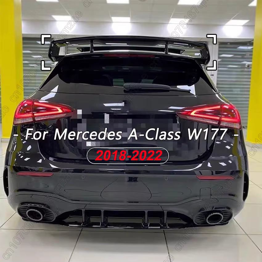 Aileron de toit arrière pour mercedes-benz classe A W177 A180 A200 A220 A250 A260 A35 A45 AMG 2018 – 2022, ABS noir brillant