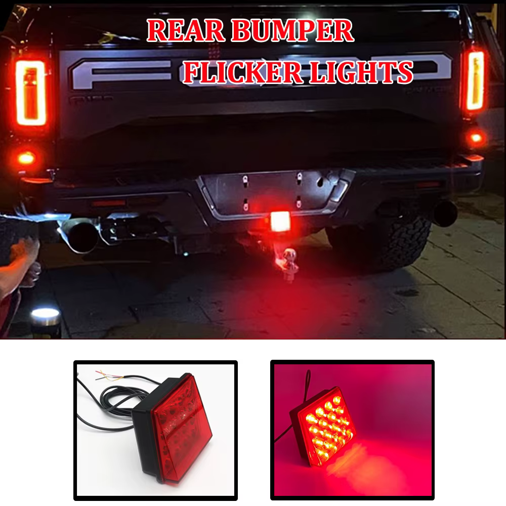 Flash stroboscopique F1 Style feux pilotes de frein à Led pour voiture moto feux arrière avertissement automatique arrêt inverse lampes de pare-chocs de sécurité