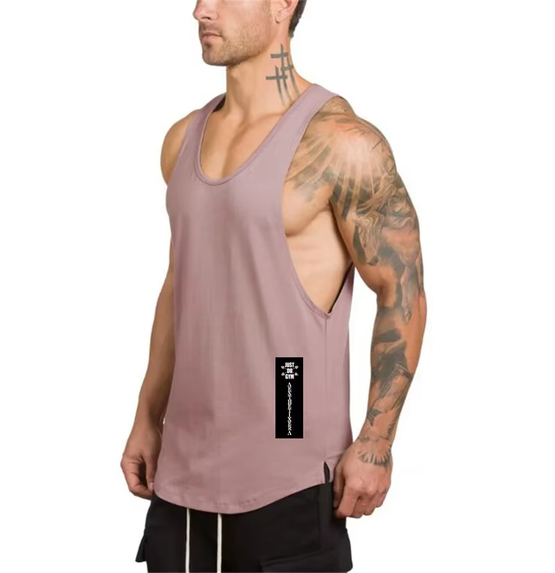 Débardeur de sport en coton pour homme – Idéal pour la gym