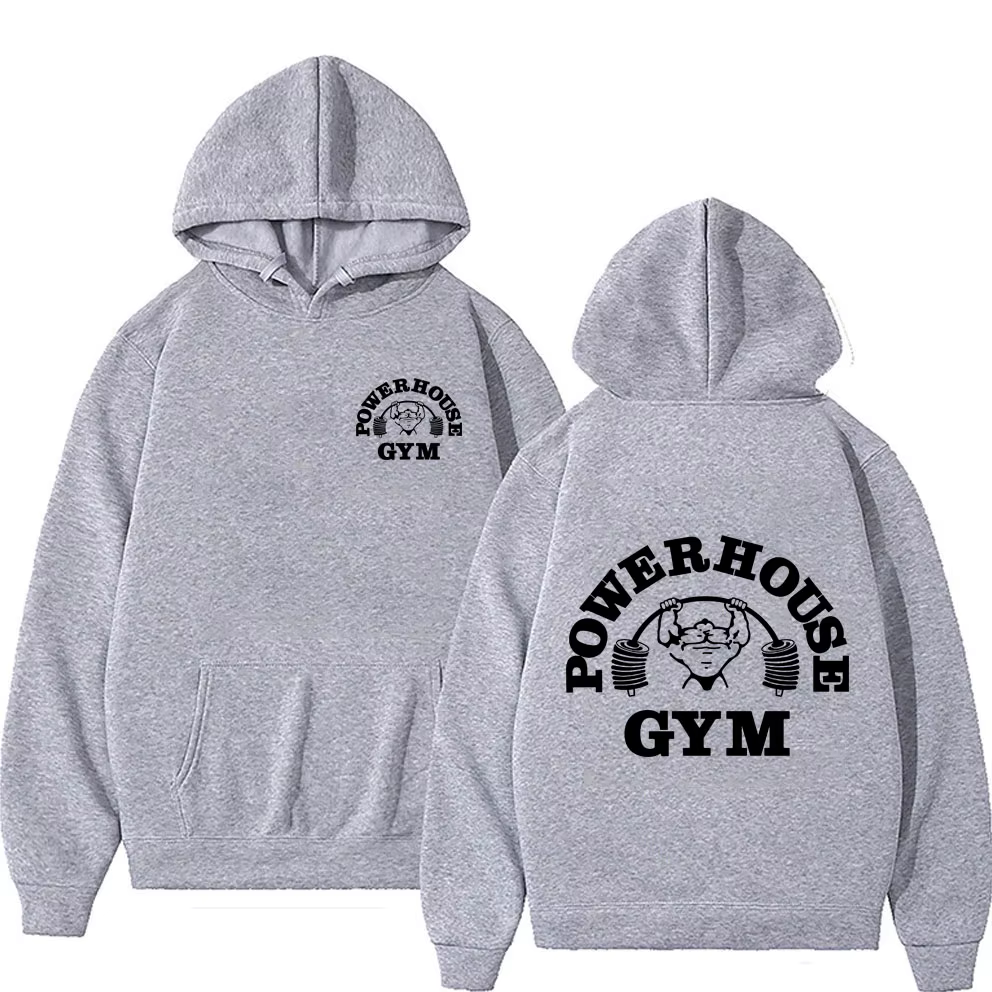 Powerhouse Gym Logo hommes et femmes sweats à capuche Harajuku Geek Fitness