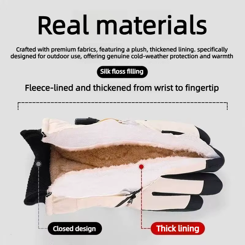 Gants de cyclisme d'hiver antidérapants
