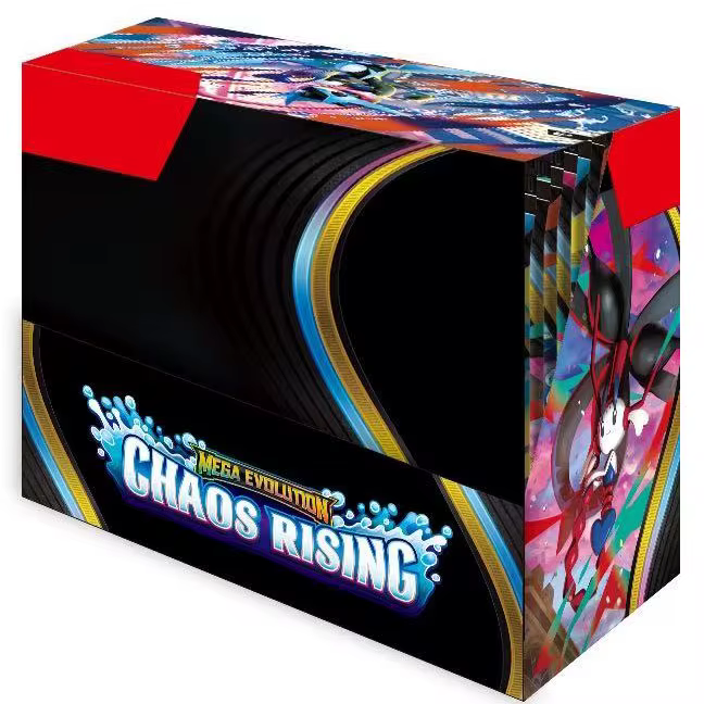 Nouvelle Mega Evolution - Chaos Rising Booster Pack Jeu de cartes à collectionner Cadeau de Noël Pokémon