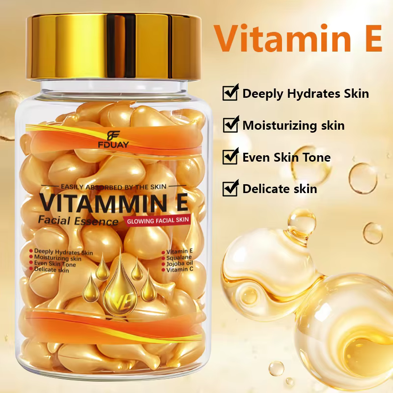 50 Capsules d'Acide Hyaluronique – Essence Hydratante et Réparatrice pour le Visage – Soin Profond Nourrissant – Atténuation de l'Acné et Réduction des Rides Fines