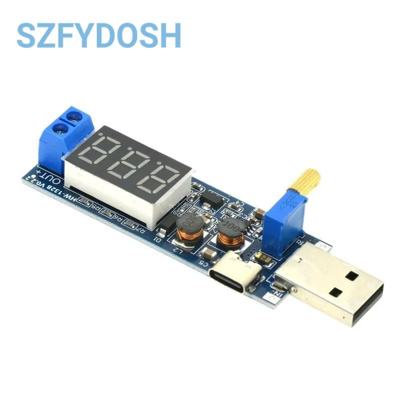 Boost Buck Converter USB Step ettes/Down Power Supply Tech DC-DC 5V à 3.3V / 12V Réglable Out DC 1.2V-24V
