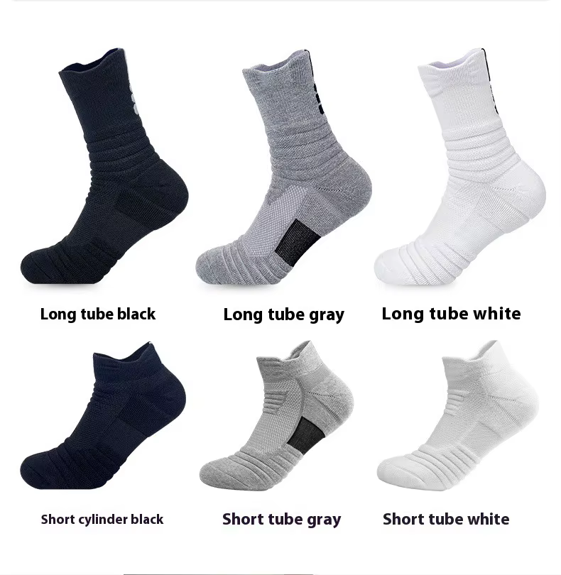 Chaussettes de sport à tube moyen pour hommes