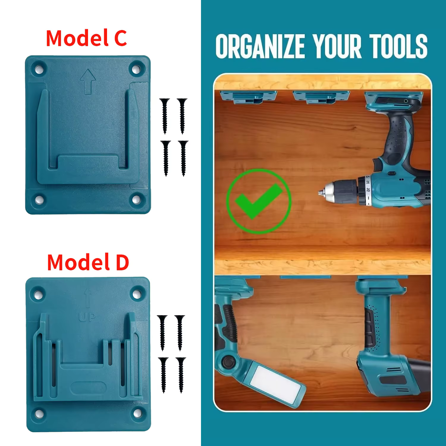 5 pièces support de batterie pour Makita 18V Li-ion batterie outils support de Machine support de stockage support mural pour BL1860 BL1850 (sans batterie)