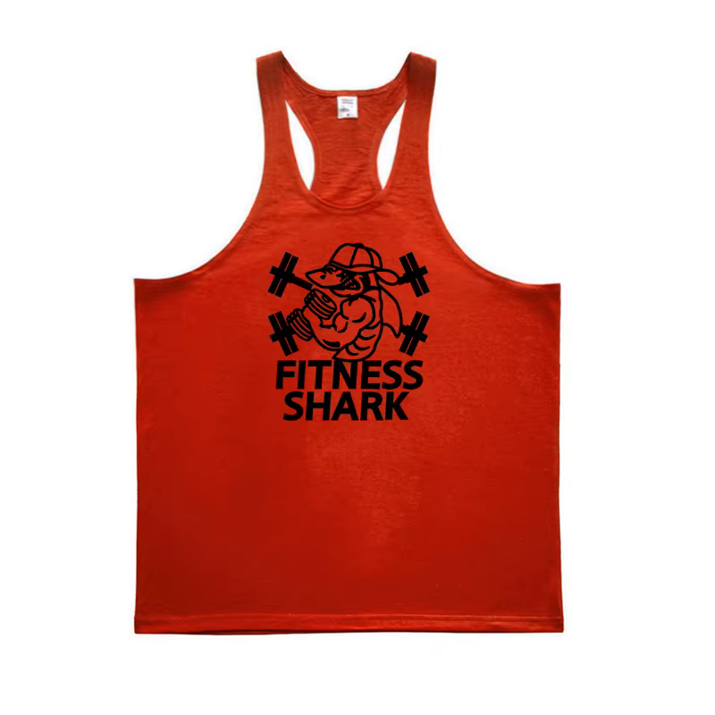 FITNESS SHARK-Vêtements Raceback en Coton pour Homme